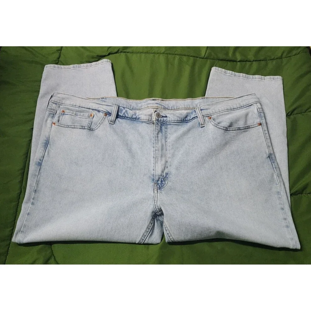 Levi's 541 Straight Leg Light Wash Men's Blue Jeans Size 50x29